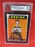 1965-66 Topps Gerry Cheever Rookie Card Graded 4