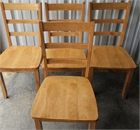 4 Maple Chairs