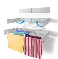 Step Up Laundry Drying Rack (40-INCH White), Wall
