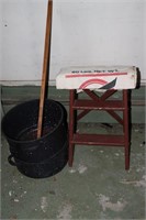 Agate steaming pot (no lid), 2 step ladder,