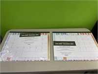 2 desk calendars - good until December 2021