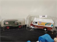 Good Humor diecast bank and army truck