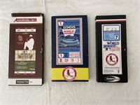 3, St Louis Cardinals Commemorative Collectors Tic