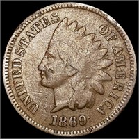 1869 Indian Head Cent NICELY CIRCULATED