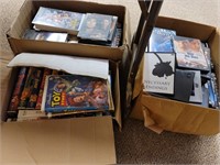 3 BOXES VHS & DVD MOVIES