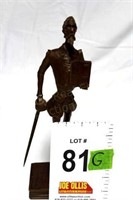 Hand-Carved Wooden Don Quixote from Spain