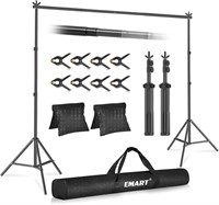 A3850  EMART Backdrop Stand 10x7ft Kit, Black