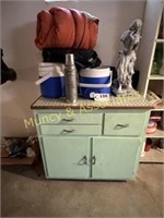 Kitchen Cabinet and Camping Gear