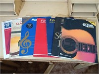 Group of 7 guitar/music books
