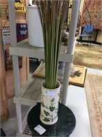 Vase with decorative grass