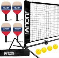 Pickleball Net Set4 Paddles  Balls  Bag