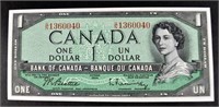 1954 $1 Bank Of Canada Uncirculated Currency