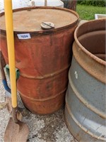 55 Gallon Metal Barrel