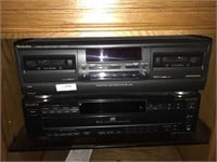 Sony 5 Disc CD Player & Technics RS-TR272 Deck