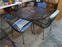 PATIO TABLE & 4 CHAIRS