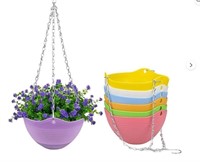 Hanging Planters, Set of 8 Multicolor