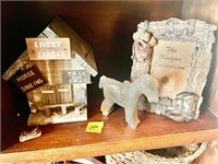 Marble horse horse pic frame etc