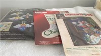 3 Holiday Cross Stitch Kits - Sealed