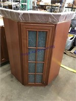 Corner cupboard, comes out 27" from corner, 42T,