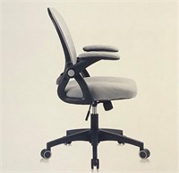 G GERTTRONY Office Chair  Flip-up Arms  Grey