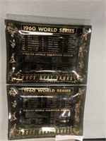 (2) 1960 World Series Pirates Beat Yanks Trays