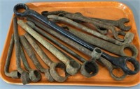 Old Box & Open End Wrenches -Tray NOT Included