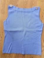 Small Periwinkle Stretch Sleeveless Shell Top