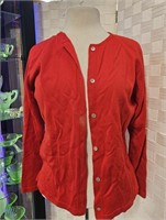 Vitage Saks Fifth Avenue Italy Red Cardigan