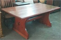 wood table 72x39x30H