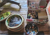 Shelf Lot Sewing Supplies Thread Buttons ++