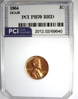 1964 Cent PR70 DCAM RD LISTS $12500