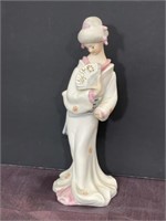 Asian porcelain figurine, pink