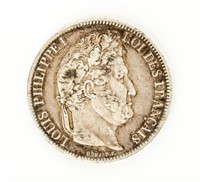 Coin 1832 France 5 Franc Silver in Very Fine