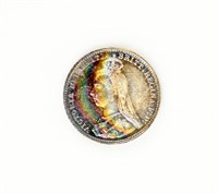 Coin 1887 Great Britain 3 Pence in Brilliant Unc.