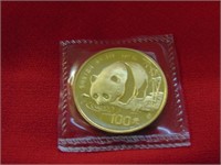 (1) 1987 1oz GOLD Chinese Coin .999