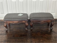 Upholstered Foot Stools (set of 2)
