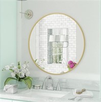 $110 HBCY CreationsGold Circle Wall Mirror 36"