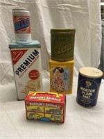 Old Tins And Food Containers