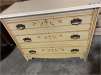 3 drawer painted  Chest