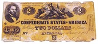 1862 $2 CONFEDERATE STATES of AMERICA