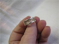 Ornate 925 Sterling Silver Ring Size 7&1/2