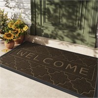 FM3590  PABUBE Welcome Mat 24" x 43", Brown