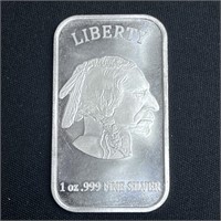 1 oz Fine Silver Bar - Indian