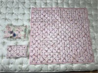 Handmade Baby Quilt & 2 Pillows #101 Floral
