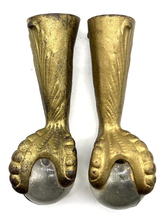 Pair of Antique Ball and Claw Feet 4”
- cast