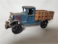 VINTAGE CAST IRON DELIVERY TRUCK