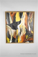 Abstract Painting - Van Burkom, 1972