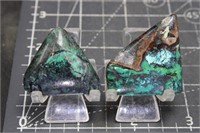 2 Malachite & Azurite Cabs