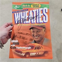 Autograph Cale Yarborough Wheaties Legend Pic Card