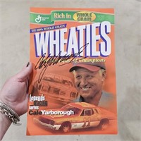 Autograph Cale Yarborough Wheaties Legends Card